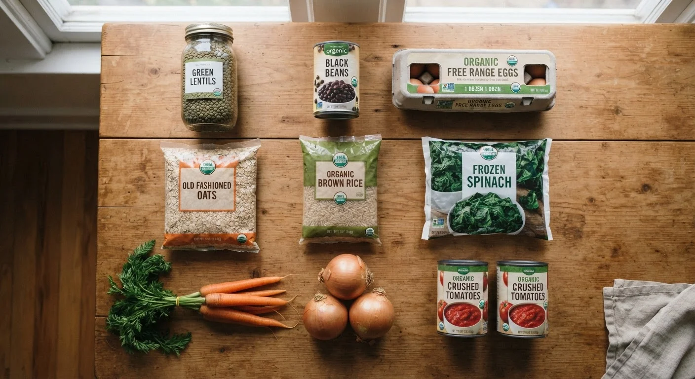 Building a Week of Balanced Meals from a Short Grocery List